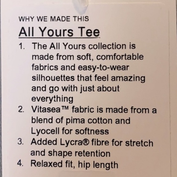 ❤️ Lululemon All Yours Boyfriend Tee Black Size 4 - Picture 3 of 4